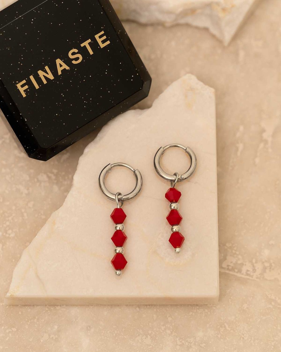 Oorbellen Finaste | Oorbellen Red Beads