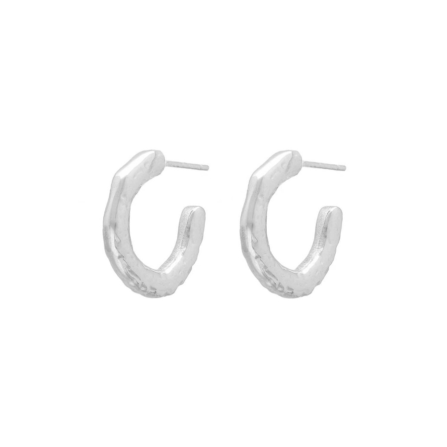 Oorbellen Finaste | Open Hammered Hoops