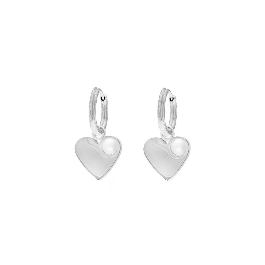 Oorbellen Finaste | Heart & Pearl Earrings