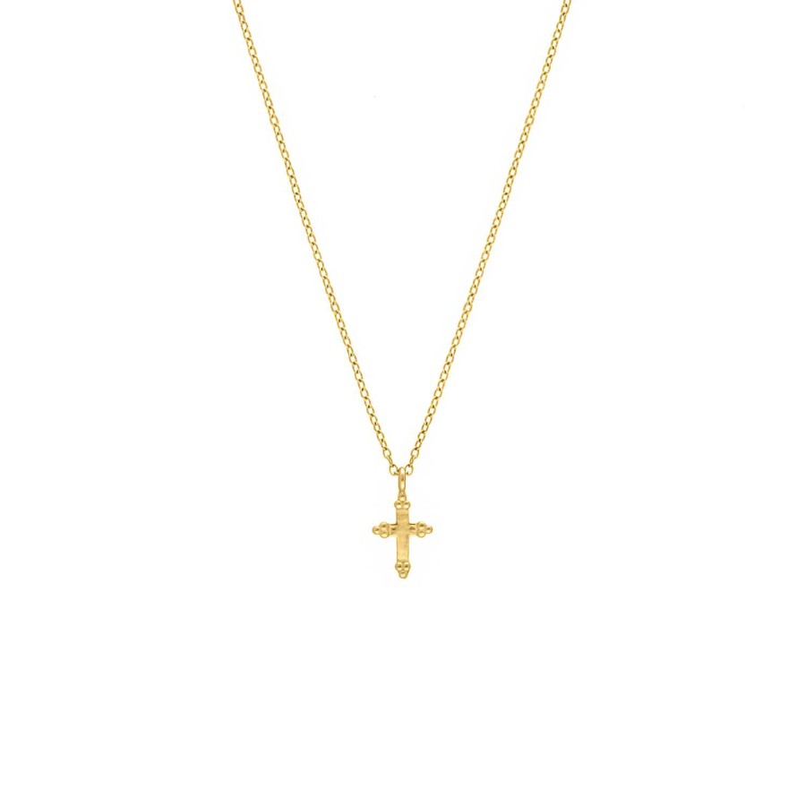 Kettingen Finaste | Vintage Cross Necklace Goldplated