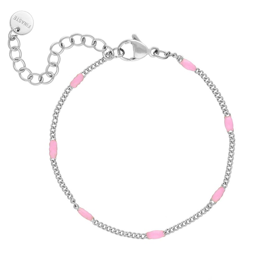 Armbanden Finaste | Armband Met Roze Bolletjes