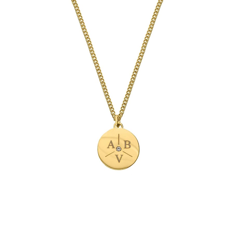 Kettingen Finaste | Ketting 3 Initials Exclusive Goudkleurig