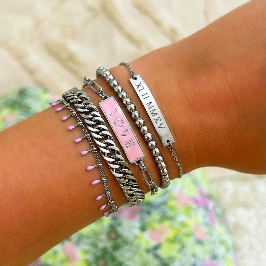 Armbanden Finaste | Armband Touch Of Pink