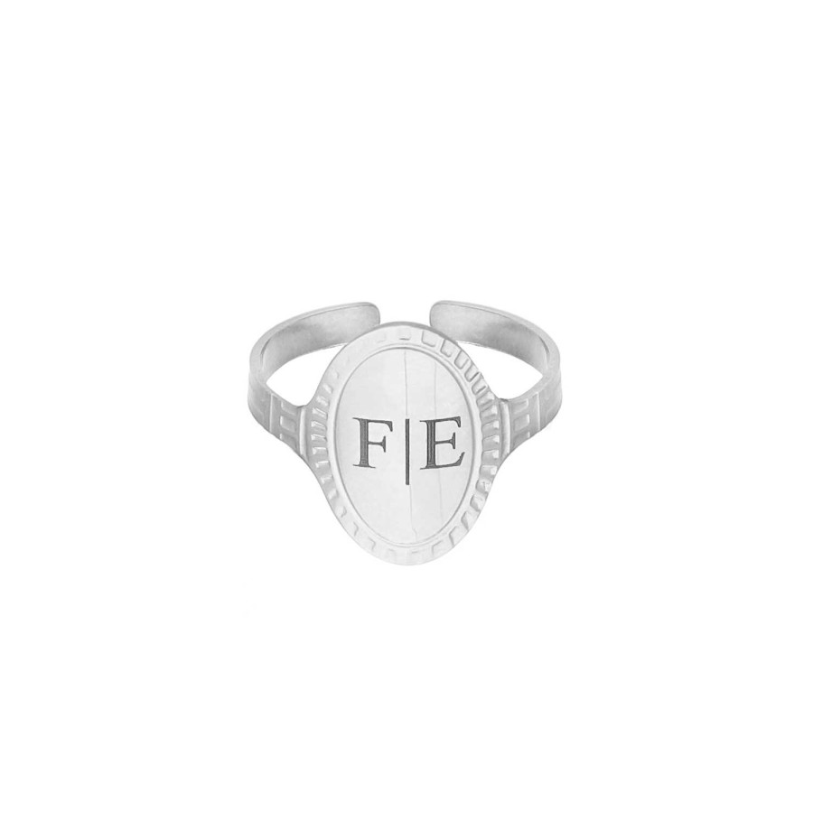 Ringen Finaste | Verstelbare Initial Ring Vintage