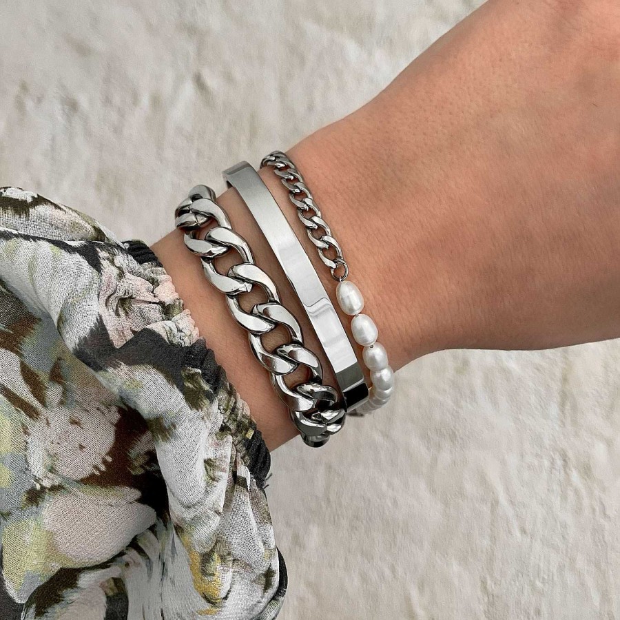 Armbanden Finaste | Armband Chain & Pearl