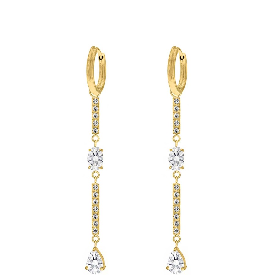 Oorbellen Finaste | Exclusive Drop Earrings Luxe Goldplated