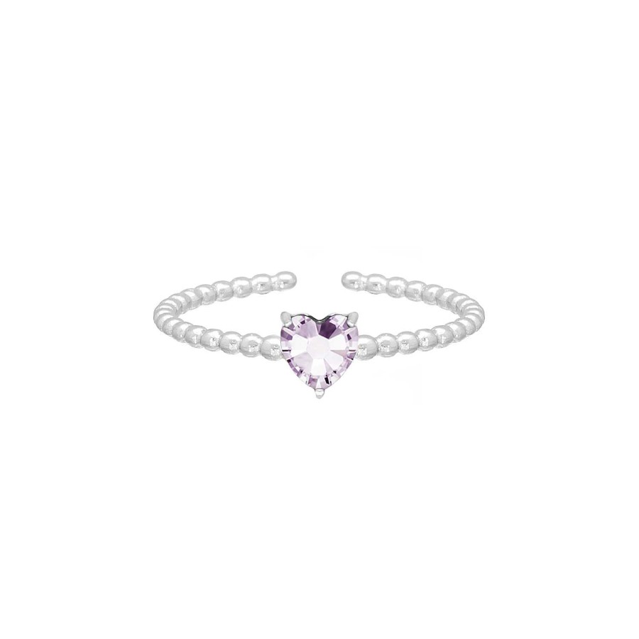 Ringen Finaste | Birthstone Heart Ring