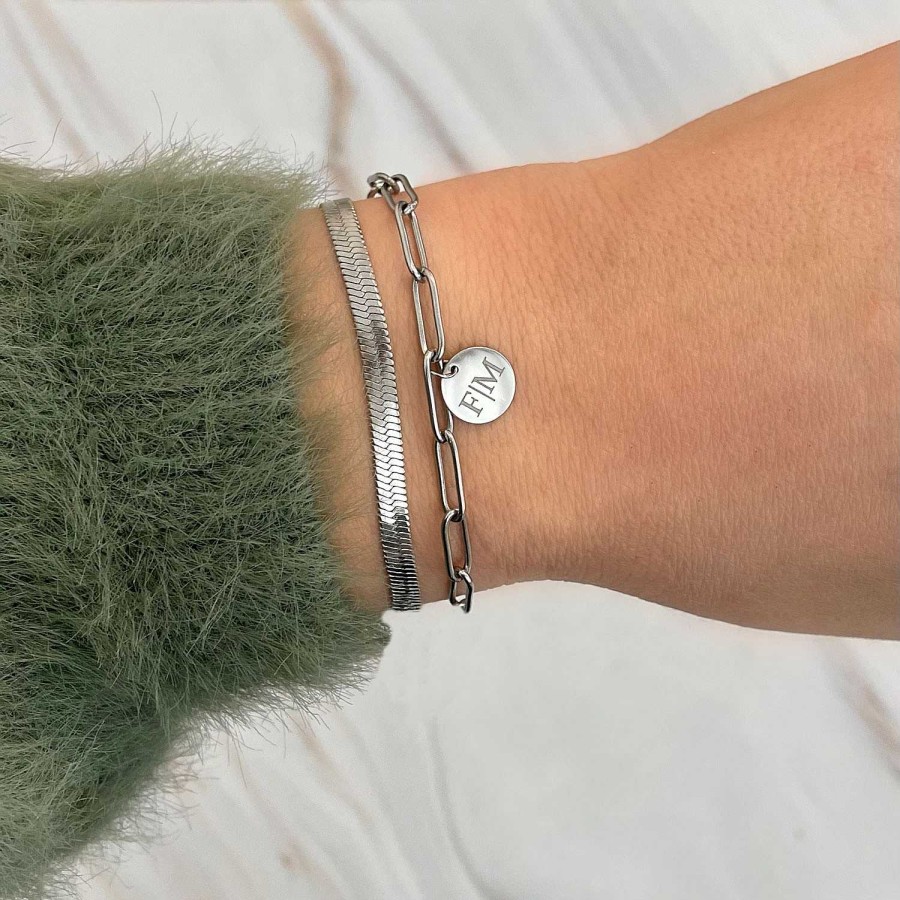 Armbanden Finaste | Schakelarmbandje Met Muntje