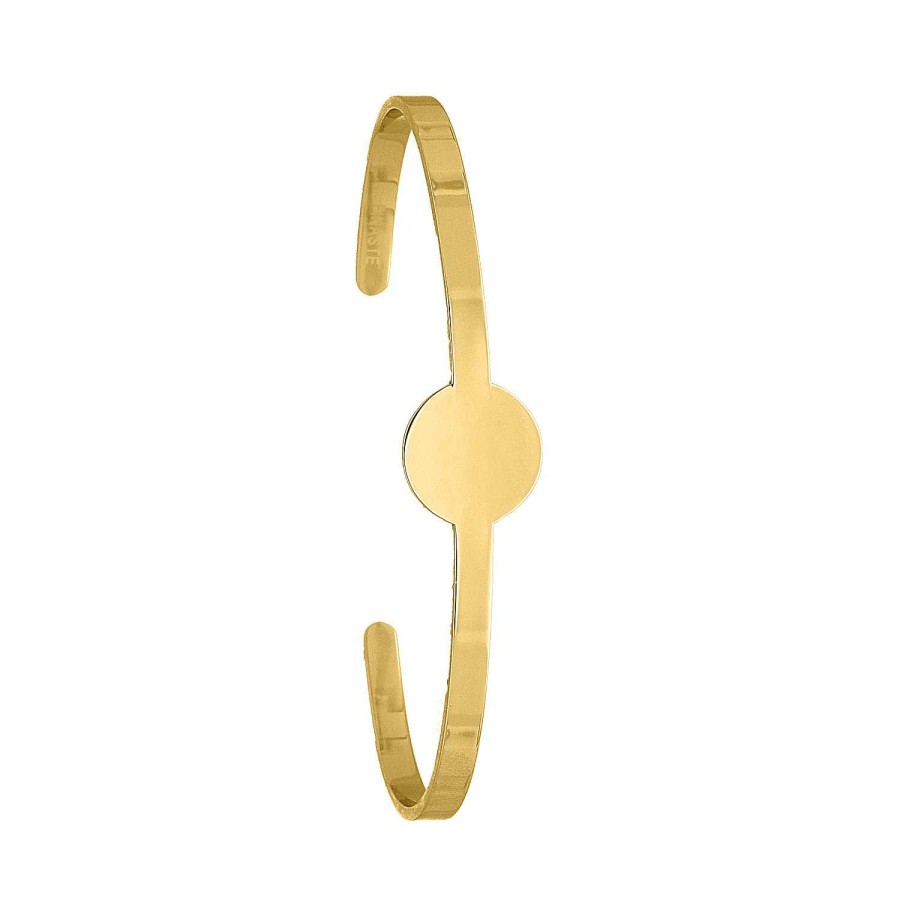 Armbanden Finaste | Bangle Ronde Munt Kleur Goud