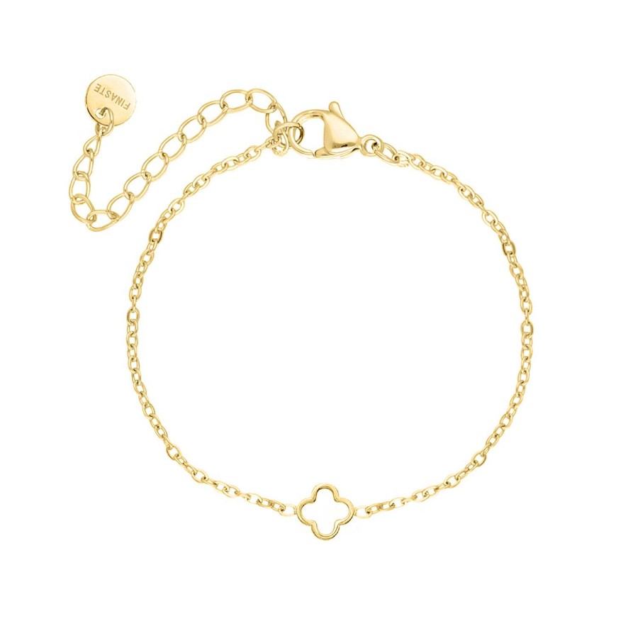 Armbanden Finaste | Armband Mini Clover Goudkleurig