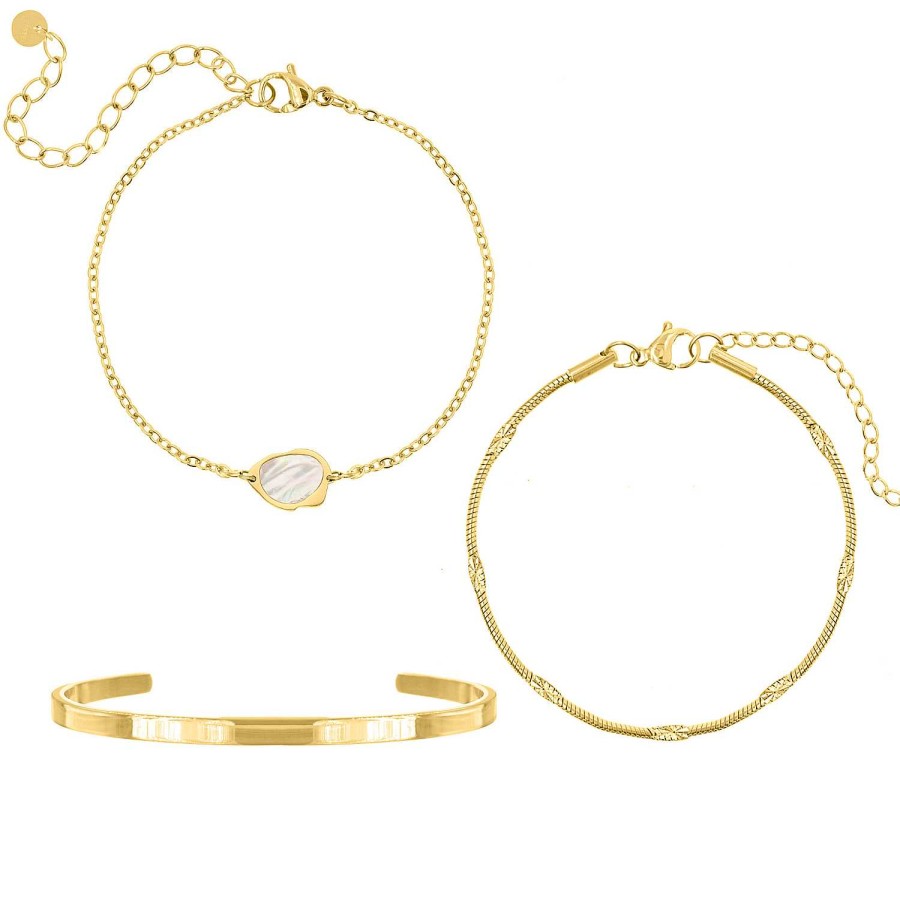 Sieraden Sets Finaste | Armparty Minimalistisch Goud Kleurig