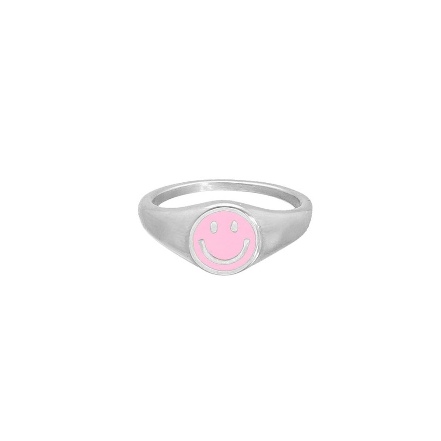 Ringen Finaste | Smiley Ring Roze