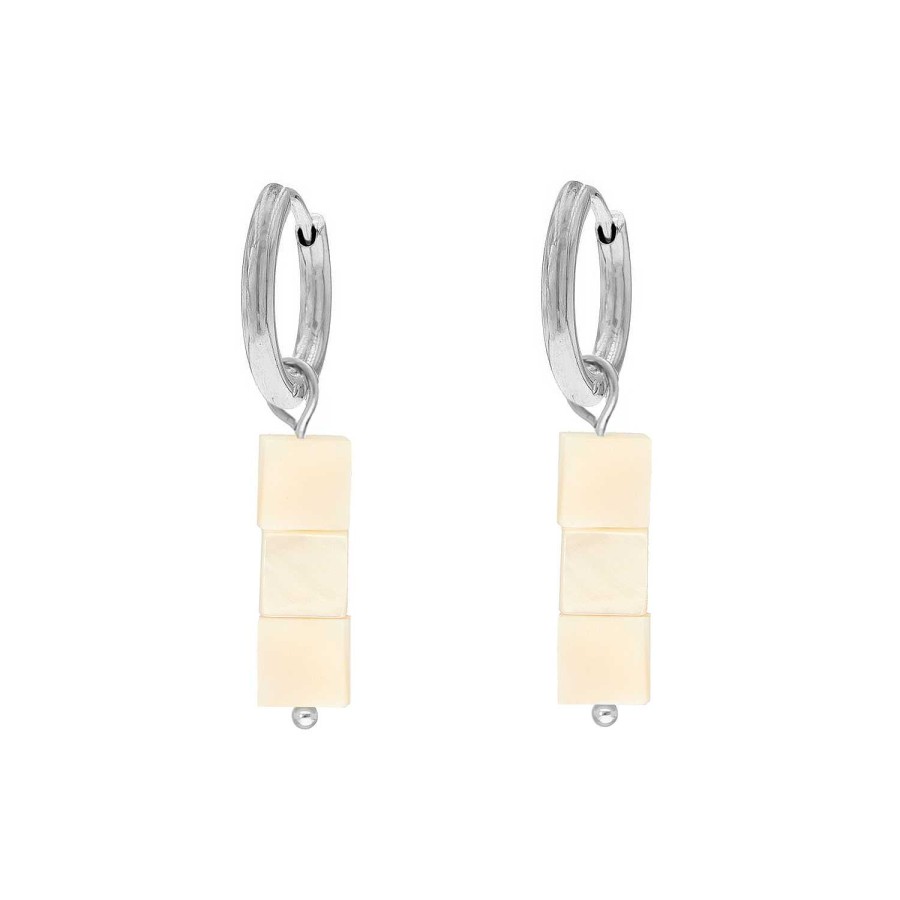 Oorbellen Finaste | Nude Earrings Square Stones