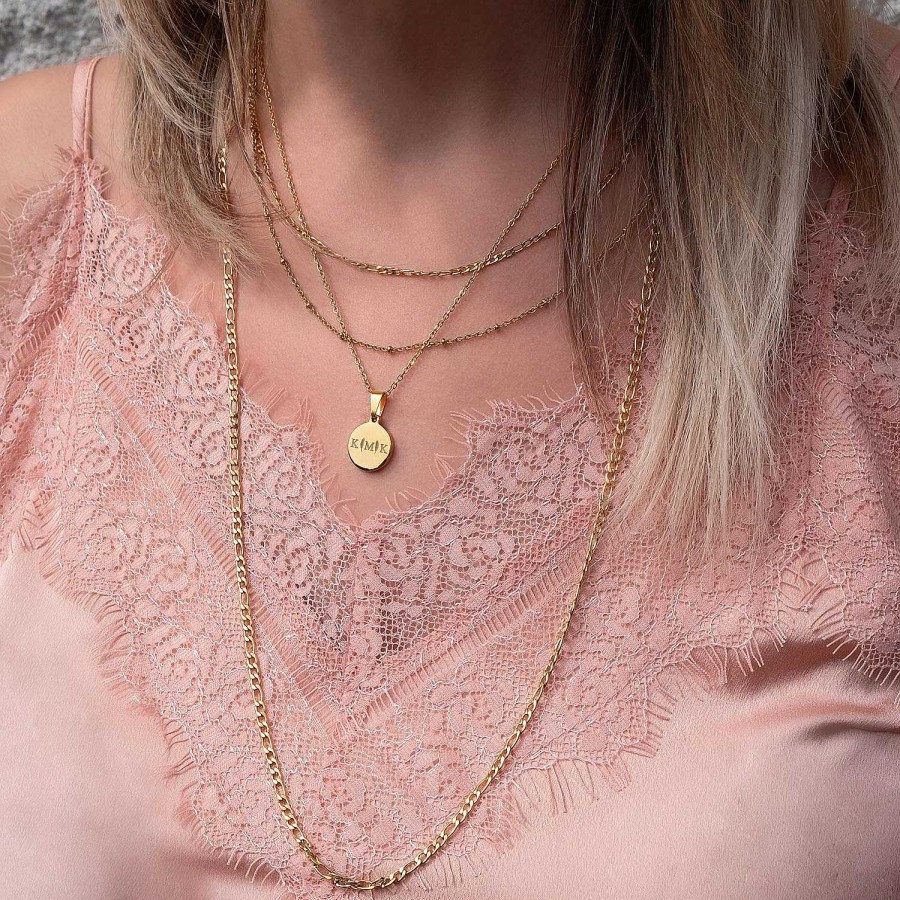 Kettingen Finaste | Minimalistische Ketting Kleine Bolletjes Goud Kleurig