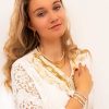 Kettingen Finaste | Ketting Platte Chain Goud Kleurig