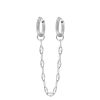 Oorbellen Finaste | Double Hoop Chain Oorbel