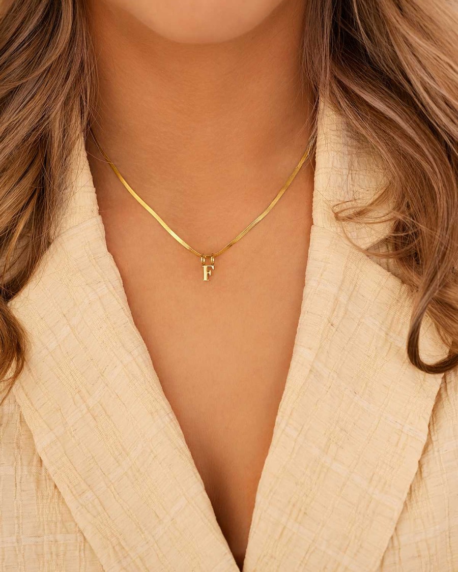 Kettingen Finaste | Choose Your Initials Ketting Goudkleurig