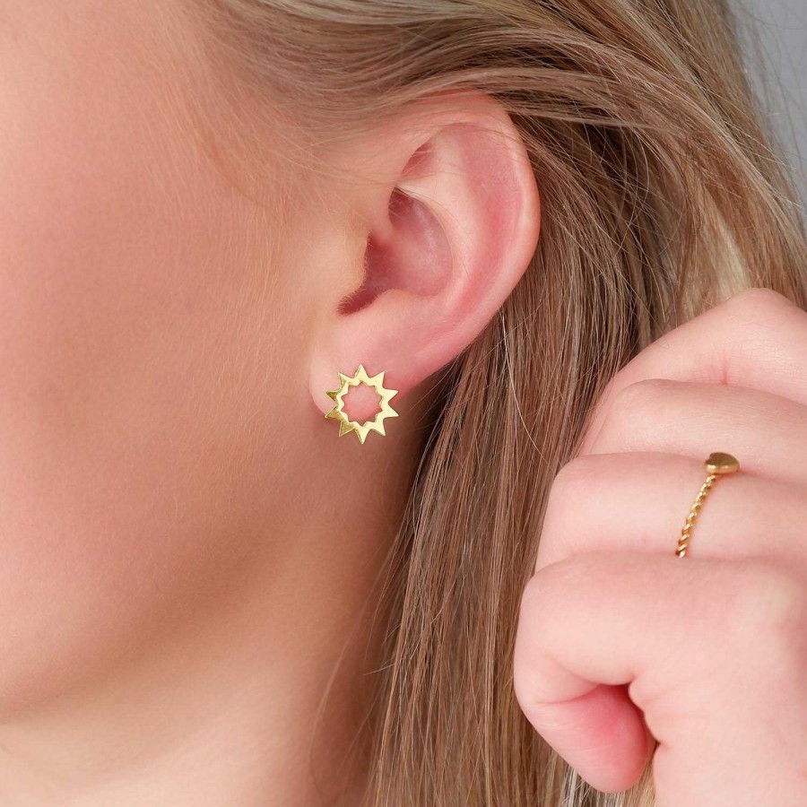 Oorbellen Finaste | Grote Ster Studs Goud Kleurig