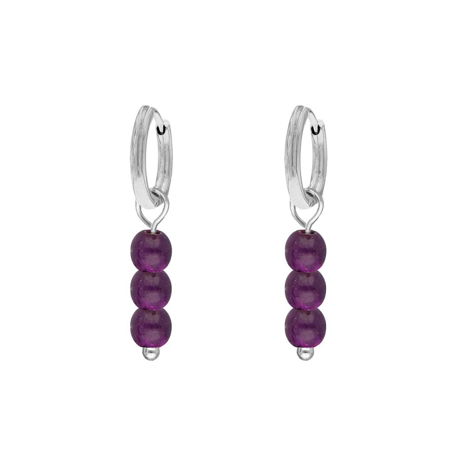 Oorbellen Finaste | Earrings Hot Purple