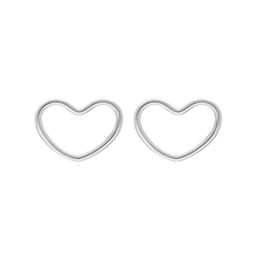 Oorbellen Finaste | Statement Studs Open Heart