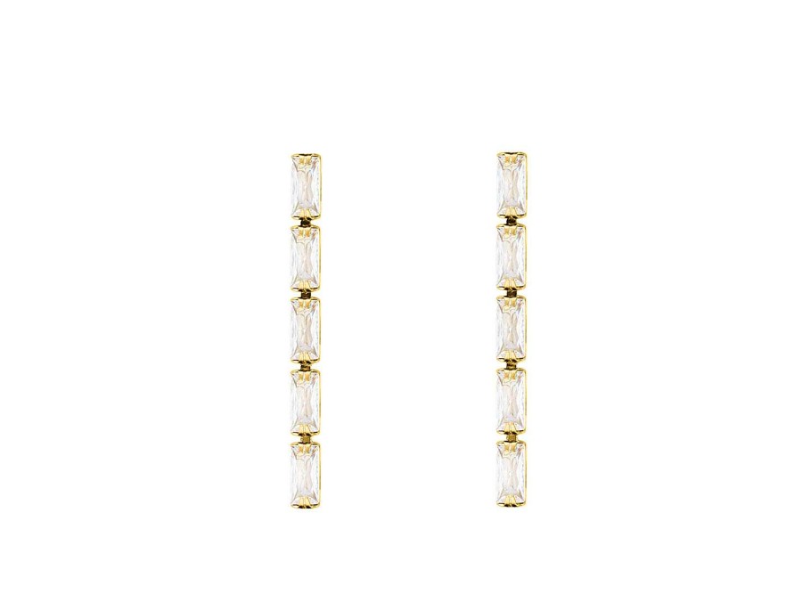 Oorbellen Finaste | Luxury Tennis Earrings Goldplated