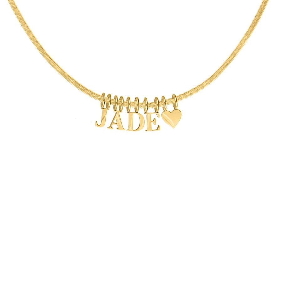 Kettingen Finaste | Choose Your Initials Ketting Goudkleurig