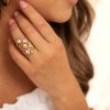 Ringen Finaste | Influencer Ring Heart Goudkleurig