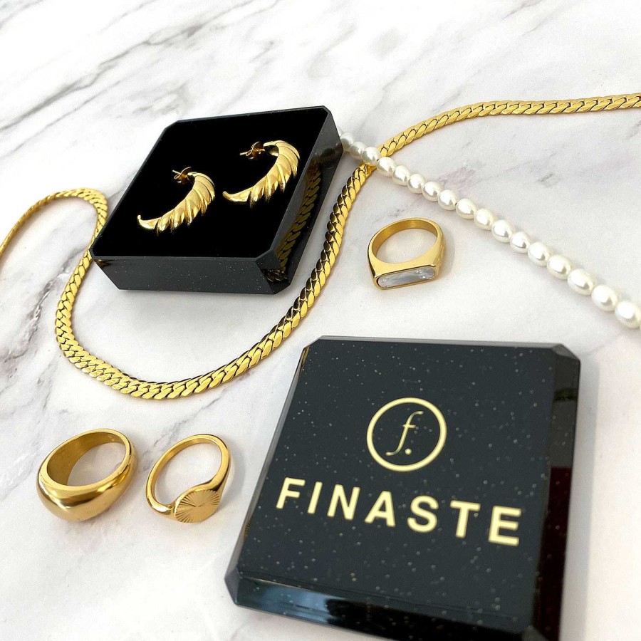 Kettingen Finaste | Parel Ketting Kort Kleur Goud