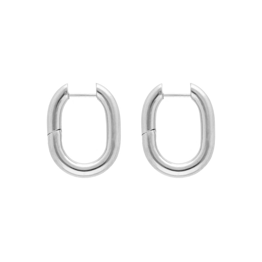 Oorbellen Finaste | Chunky Oval Hoop Earrings