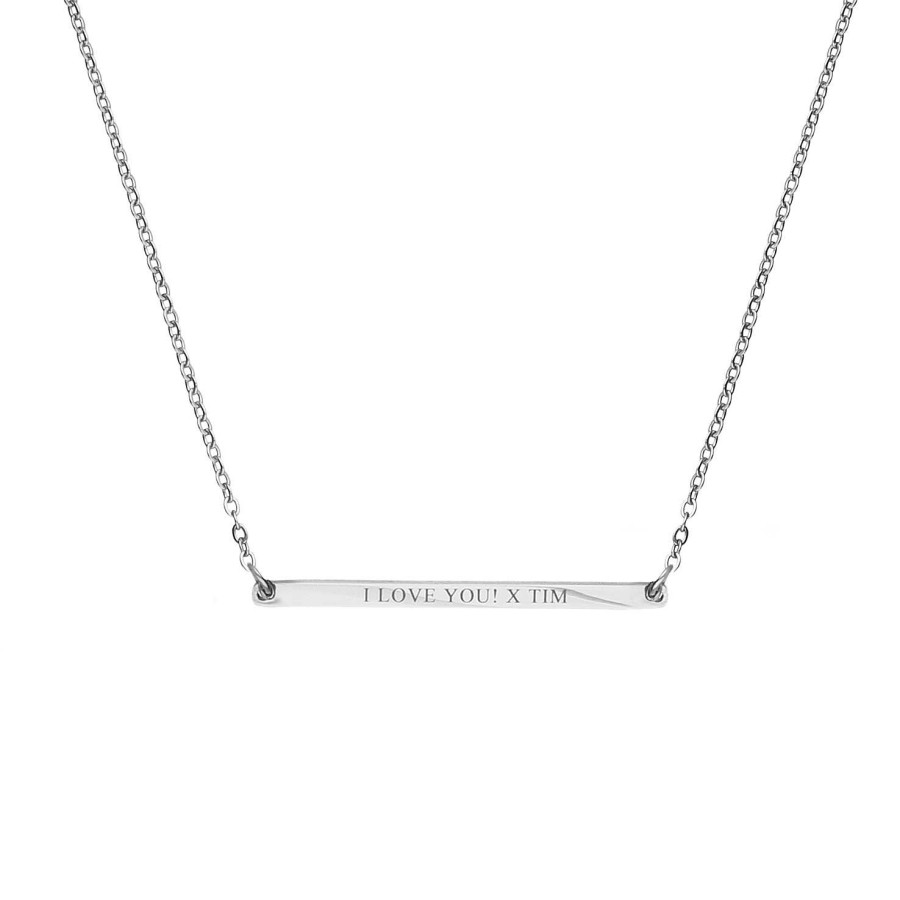 Kettingen Finaste | Minimalistische Graveerbare Bar Ketting