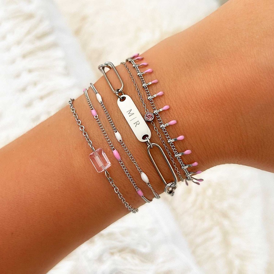 Armbanden Finaste | Armband Met Witte Bolletjes