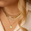 Kettingen Finaste | Cute Hearts Necklace Goldplated