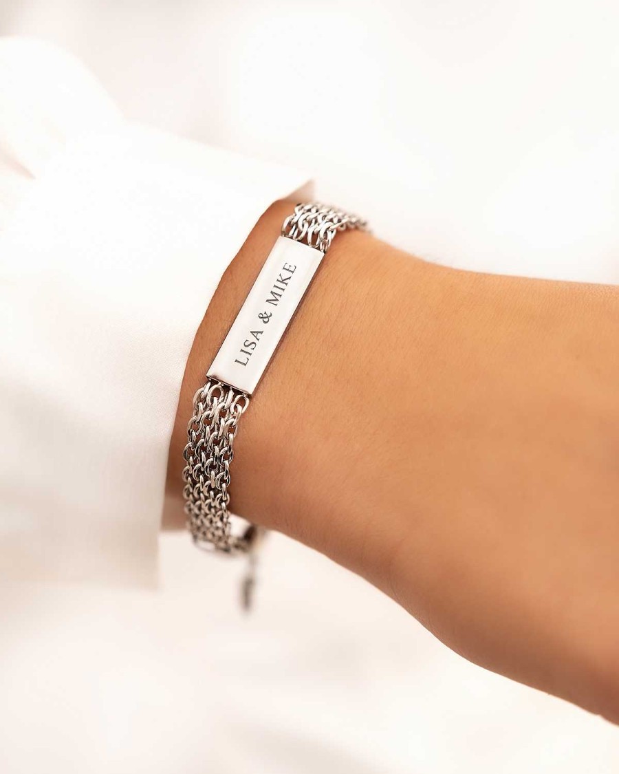 Armbanden Finaste | Mesh Armband Graveerbaar