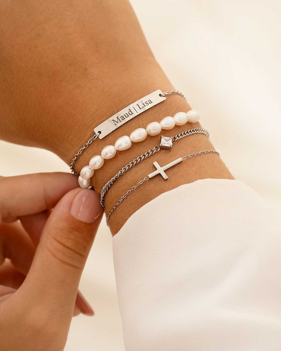 Armbanden Finaste | Armband Sparkle Square