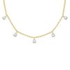 Kettingen Finaste | Ketting Sparkle Drops Goudkleurig