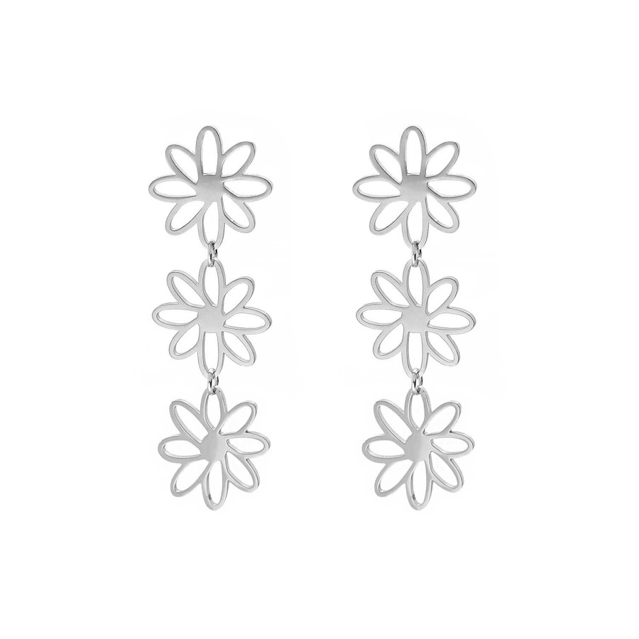 Oorbellen Finaste | Triple Flower Earrings