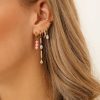 Oorbellen Finaste | Earrings Hot Pink Goldplated