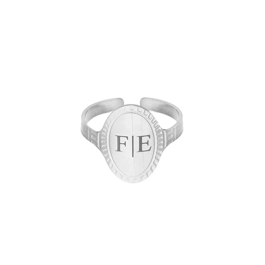 Ringen Finaste | Verstelbare Initial Ring Vintage