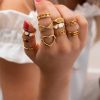 Ringen Finaste | Vriendschapsringen Hartjes Goldplated