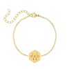 Armbanden Finaste | Initialen Armband 3 Letters Goud Kleurig