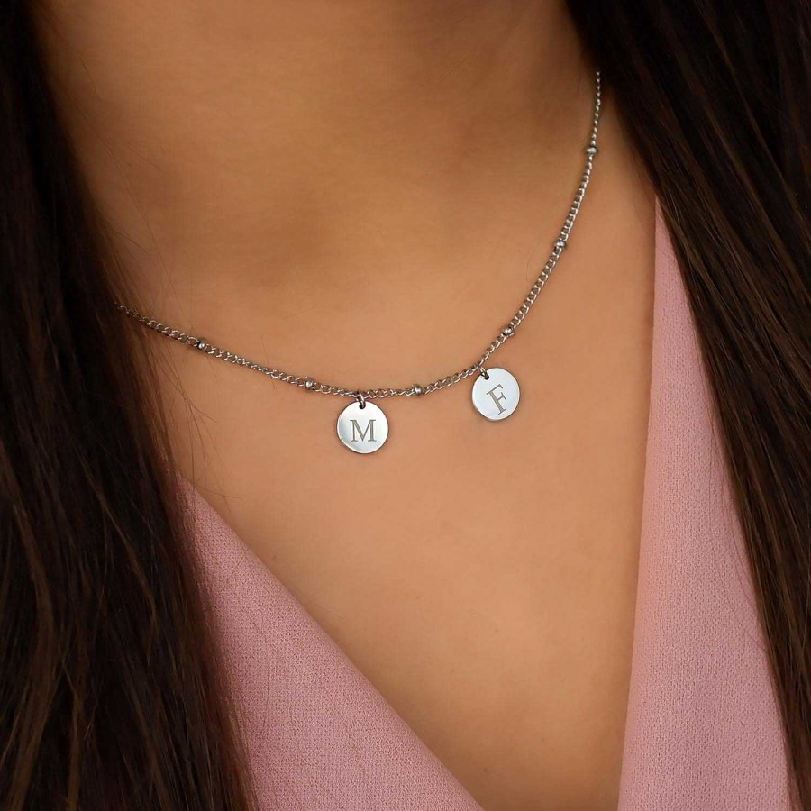 Kettingen Finaste | Gepersonaliseerde Ketting 2 Muntjes