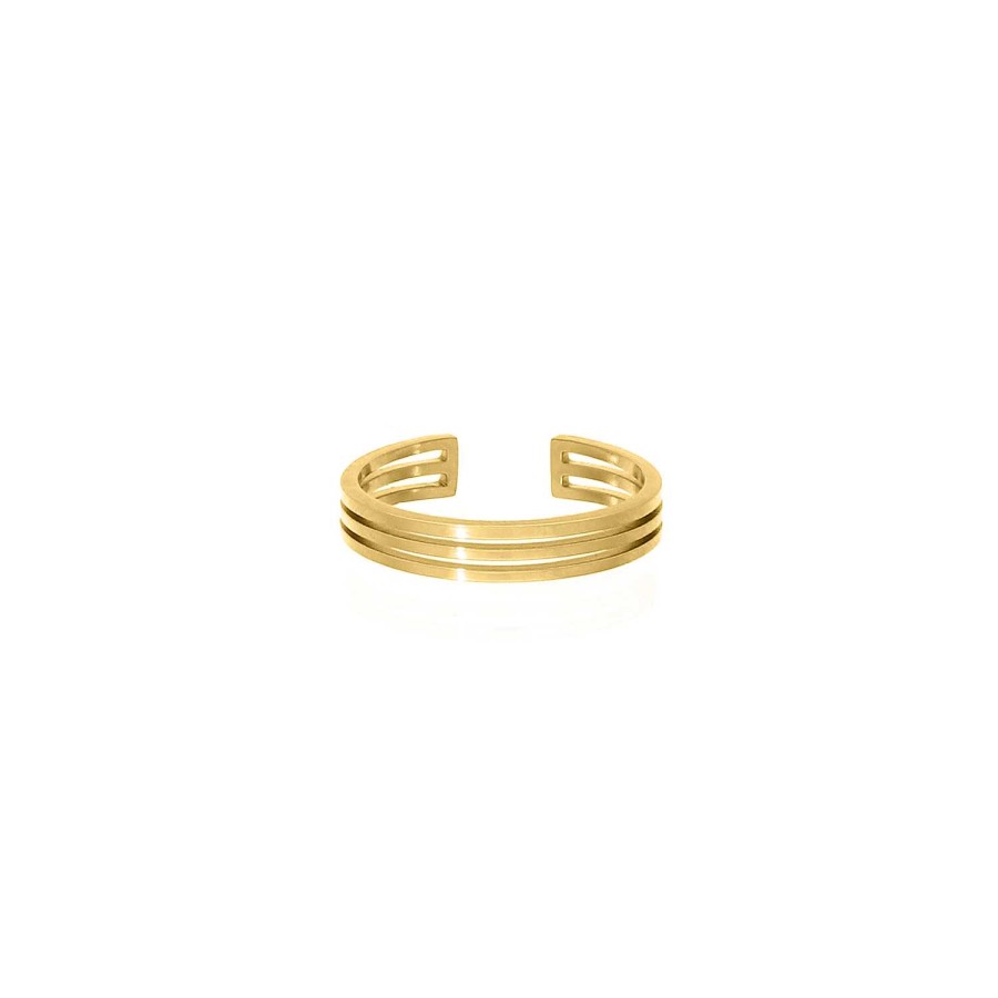 Ringen Finaste | Minimal Triple Ring Goudkleurig