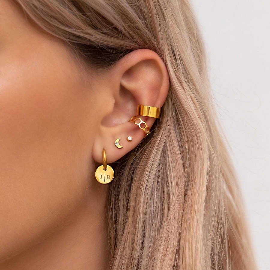 Oorbellen Finaste | Ear Cuff Chunky Goud Kleurig