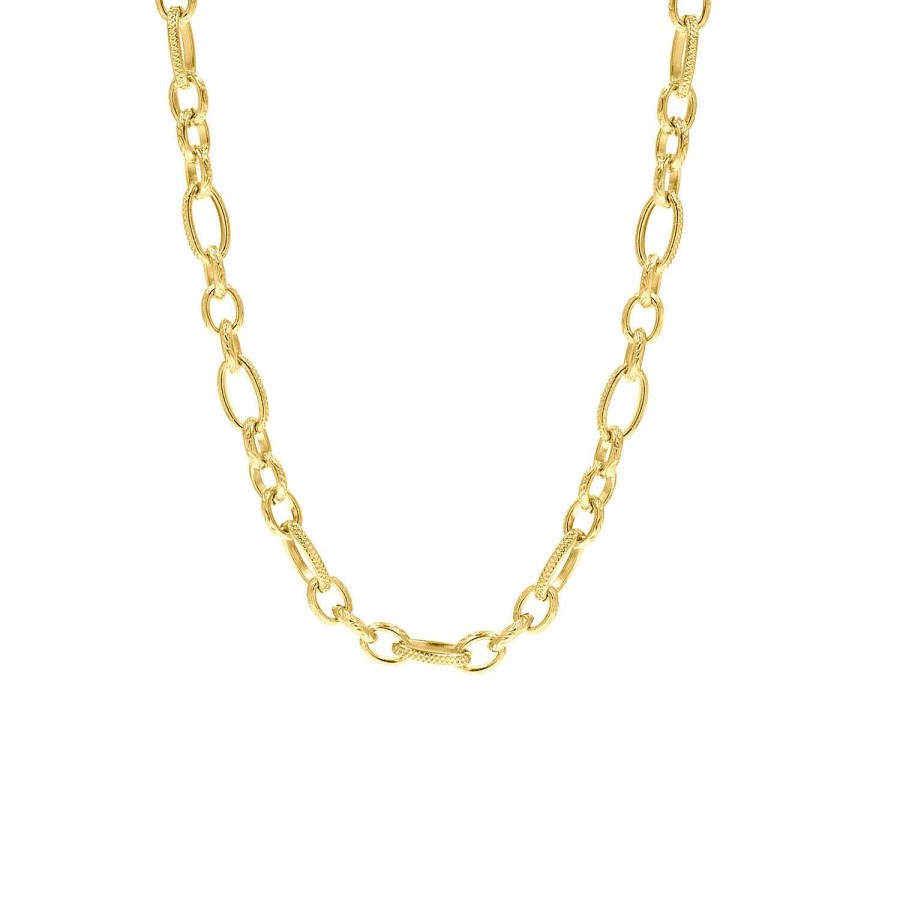 Kettingen Finaste | Schakelketting Mix Goud Kleurig