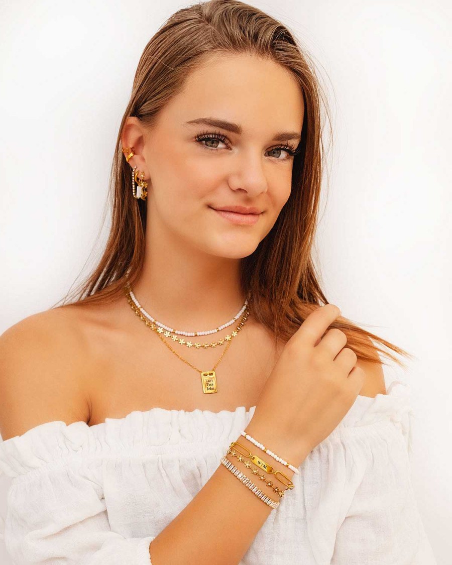 Armbanden Finaste | Naam Armband Chunky Chain Goudkleurig