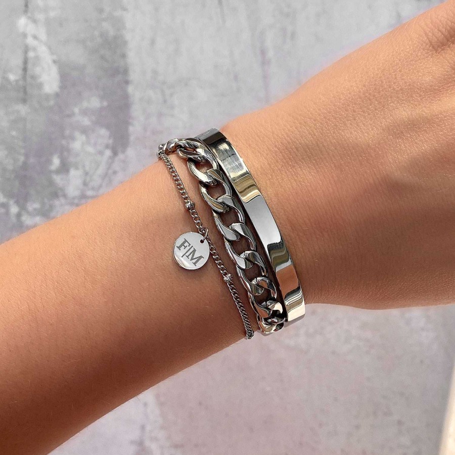 Armbanden Finaste | Graveerbare Armband Met Muntje