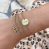 Armbanden Finaste | Letter Armband 3 Initialen Goud Kleurig