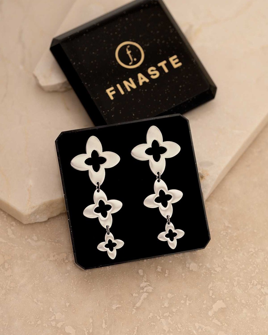 Oorbellen Finaste | Triple Clover Earrings Vintage