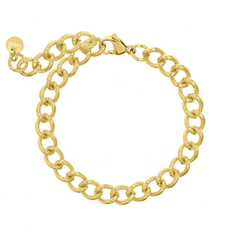 Armbanden Finaste | Trendy Chain Armband Goudkleurig