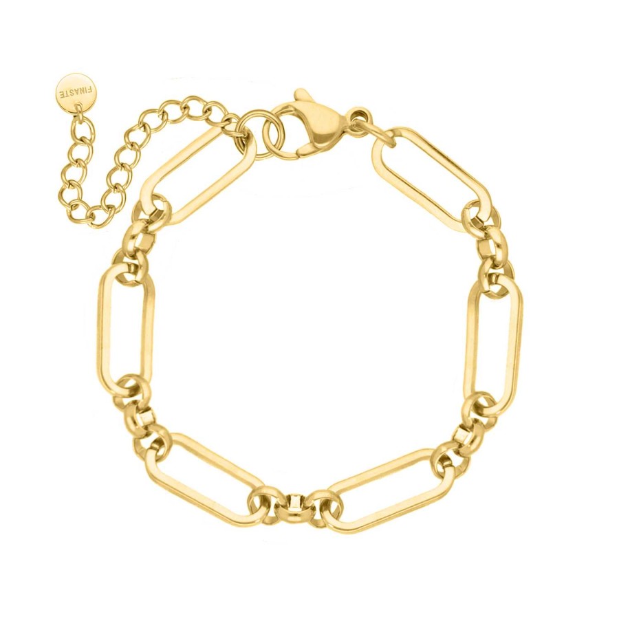 Armbanden Finaste | Armband Open Chains Goudkleurig